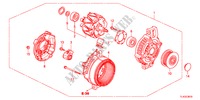 ALTERNATOR(DENSO)(DIESEL) for Honda ACCORD TOURER 2.2 EX 5 Doors 5 speed automatic 2012