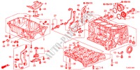 CYLINDER BLOCK/OIL PAN(2. 4L) for Honda ACCORD TOURER 2.4 EXECUTIVE 5 Doors 6 speed manual 2012
