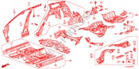 FLOOR/INNER PANELS for Honda ACCORD TOURER 2.2 EXECUTIVE 5 Doors 6 speed manual 2012