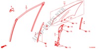 FRONT DOOR GLASS/REGULATO R for Honda ACCORD TOURER 2.4 TYPE S 5 Doors 6 speed manual 2012
