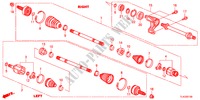 FRONT DRIVESHAFT/HALF SHA FT(2.0L) for Honda ACCORD TOURER 2.0 ELEGANCE 5 Doors 6 speed manual 2012