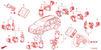 PARKING SENSOR for Honda ACCORD TOURER 2.4 TYPE S 5 Doors 6 speed manual 2012
