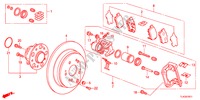 REAR BRAKE(2) for Honda ACCORD TOURER 2.2 TYPE S-H 5 Doors 6 speed manual 2012