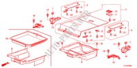 REAR FLOOR BOX for Honda ACCORD TOURER 2.4 EXECUTIVE 5 Doors 6 speed manual 2012