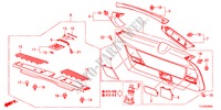 TAILGATE LINING for Honda ACCORD TOURER 2.2 ELEGANCE 5 Doors 6 speed manual 2012