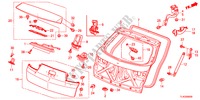 TAILGATE for Honda ACCORD TOURER 2.2 S-H 5 Doors 6 speed manual 2012