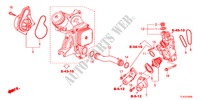 WATER PUMP(DIESEL) for Honda ACCORD TOURER 2.2 EXECUTIVE-H 5 Doors 6 speed manual 2012