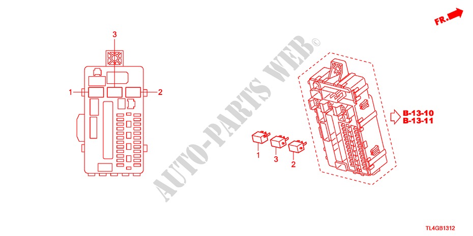 CONTROL UNIT(CABIN)(2) for Honda ACCORD TOURER 2.4 TYPE S 5 Doors 6 speed manual 2012