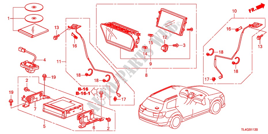 NAVIGATION SYSTEM for Honda ACCORD TOURER 2.4 EXECUTIVE 5 Doors 6 speed manual 2012