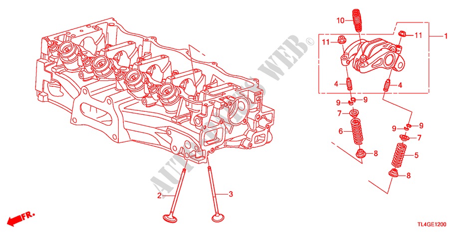 VALVE/ROCKER ARM(2.0L) for Honda ACCORD TOURER 2.0 ES-GT 5 Doors 5 speed automatic 2012