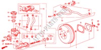BRAKE MASTER CYLINDER/MAS TER POWER(LH)(2) for Honda CITY 1.4S 4 Doors 5 speed manual 2009