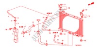 RADIATOR HOSE/RESERVE TAN K for Honda CITY LX-A 4 Doors 5 speed manual 2011
