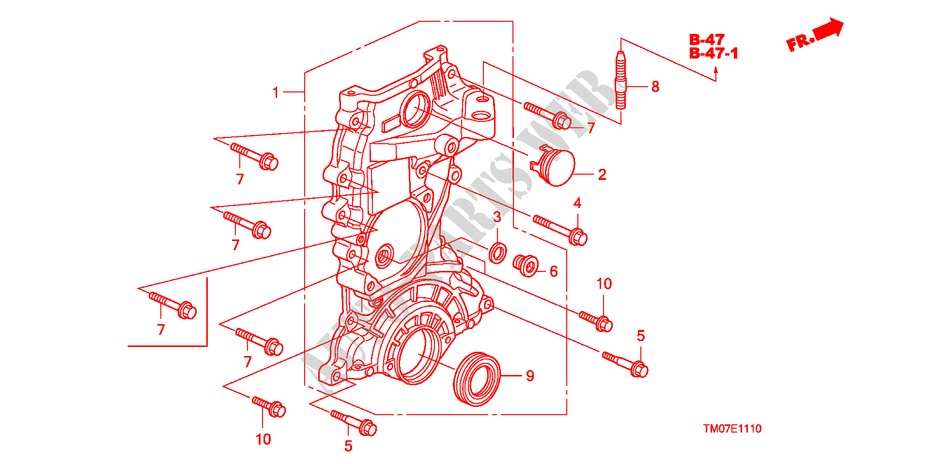 CHAIN CASE for Honda CITY 1.4LS 4 Doors 5 speed manual 2010