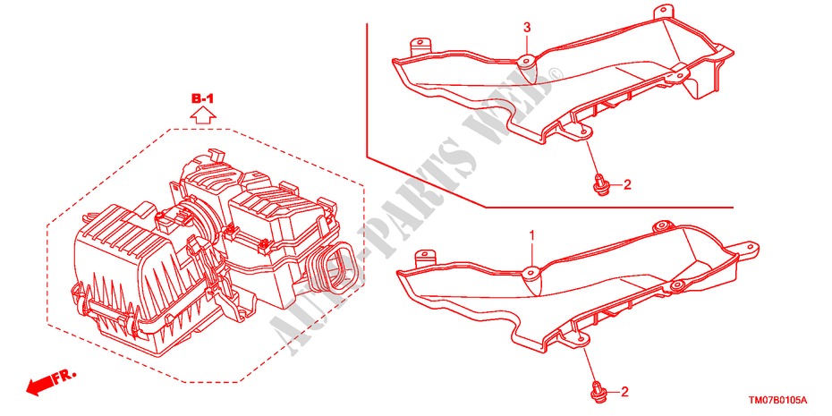 COOLING DUCT for Honda BALLADE VTI-L 4 Doors 5 speed manual 2011