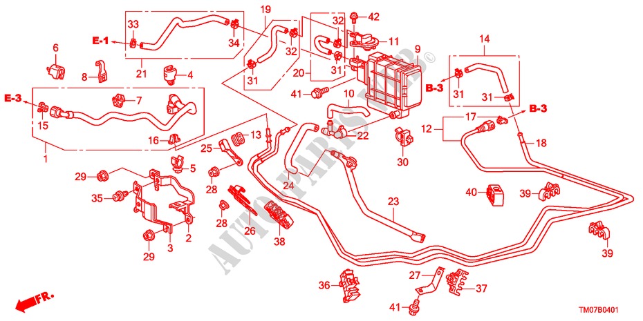 FUEL PIPE(RH) for Honda BALLADE VTI-L 4 Doors 5 speed manual 2011