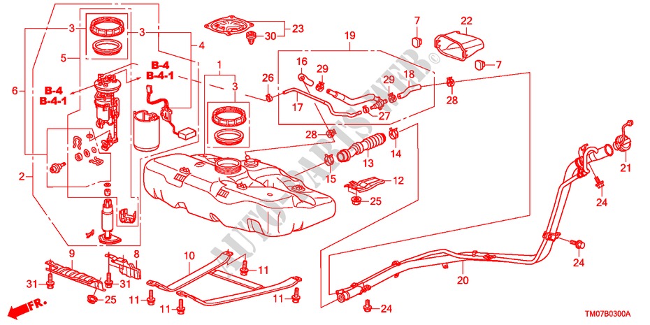 FUEL TANK for Honda BALLADE VTI 4 Doors 5 speed manual 2011