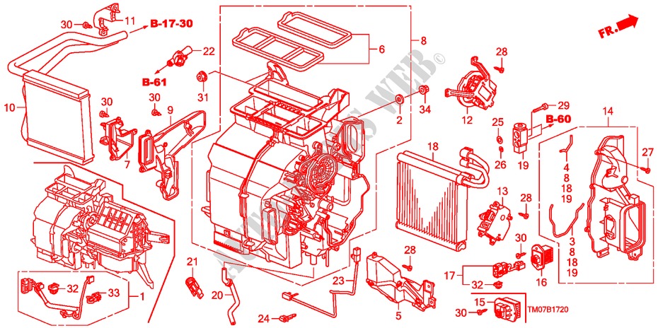 HEATER UNIT(LH) for Honda CITY EX 4 Doors 5 speed manual 2011
