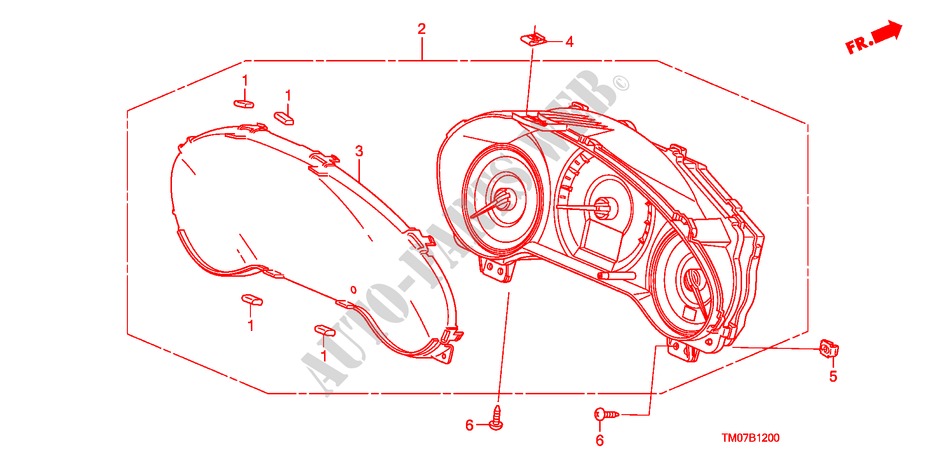 METER(NS) for Honda BALLADE VTI-L 4 Doors 5 speed manual 2011