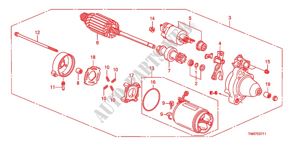STARTER MOTOR(DENSO)(2) for Honda BALLADE VTI-L 4 Doors 5 speed manual 2011