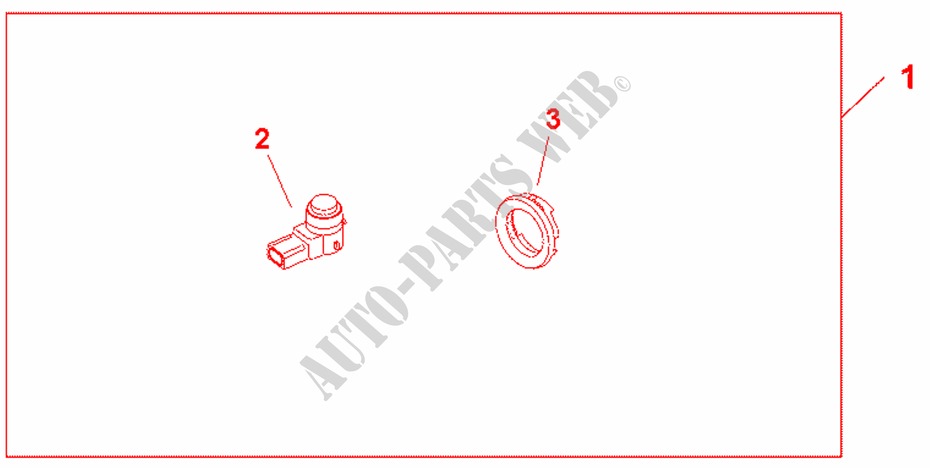 REAR PARKING SENSORS (4) for Honda INSIGHT COMFORT 5 Doors full automatic 2011