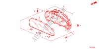 METER for Honda CROSSTOUR EX 5 Doors 5 speed automatic 2011