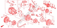 AIR CONDITIONER (COMPRESSOR)(DENSO) for Honda CIVIC VTI 3 Doors 5 speed manual 1996