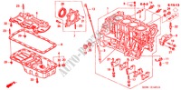 CYLINDER BLOCK/OIL PAN (DOHC VTEC) for Honda CIVIC SIR 3 Doors 5 speed manual 2000