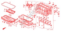 CYLINDER BLOCK/OIL PAN (SOHC/SOHC VTEC) for Honda CIVIC VTI 3 Doors 4 speed automatic 1999