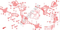 ENGINE MOUNTS (2) for Honda CIVIC SIR 3 Doors 5 speed manual 1999