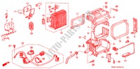 AIR CONDITIONER (LH) (COOLING UNIT)('98/'99) for Honda CIVIC SIR 4 Doors 5 speed manual 1998