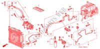 AIR CONDITIONER (HOSES/PIPES)(RH) for Honda CIVIC VTI 4 Doors 5 speed manual 2000