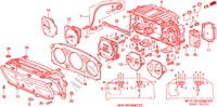 COMBINATION METER COMPONENTS for Honda CIVIC VTI 4 Doors 5 speed manual 2000