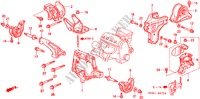 ENGINE MOUNTS (AT) (1) for Honda CIVIC LXI 4 Doors 4 speed automatic 2000