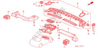 HEATER DUCT (RH) for Honda CIVIC SIR 4 Doors 5 speed manual 2000