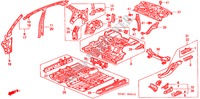 INNER PANELS for Honda CIVIC EX 4 Doors 4 speed automatic 2000