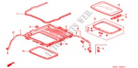 SLIDING ROOF for Honda CIVIC SIR 4 Doors 4 speed automatic 2000