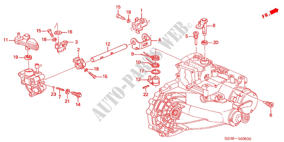 SHIFT ARM for Honda HR-V 4WD 3 Doors 5 speed manual 2000