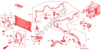 AIR CONDITIONER (HOSES/PIPES) (LH) for Honda PRELUDE 2.0I 2 Doors 4 speed automatic 2000