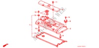 CYLINDER HEAD COVER (DOHC VTEC) for Honda PRELUDE VTEC 2.2VTI 2 Doors 4 speed automatic 2000
