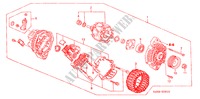 ALTERNATOR (MITSUBISHI) for Honda HR-V 4WD 5 Doors 5 speed manual 2005