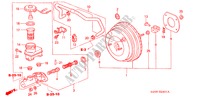 BRAKE MASTER CYLINDER/ MASTER POWER (RH) for Honda HR-V 4WD 5 Doors 5 speed manual 2005