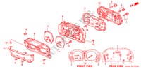 METER COMPONENTS for Honda HR-V 4WD 5 Doors 5 speed manual 2005