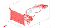 AIR CONDITIONER (KIT) for Honda CIVIC EXI 4 Doors 5 speed manual 2002