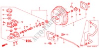 BRAKE MASTER CYLINDER/ MASTER POWER (RH) for Honda CIVIC EXI 4 Doors 5 speed manual 2002