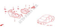 FOG LIGHT (1) for Honda CIVIC EXI 4 Doors 5 speed manual 2003