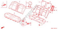 REAR SEAT (2) for Honda CIVIC EXI 4 Doors 4 speed automatic 2002