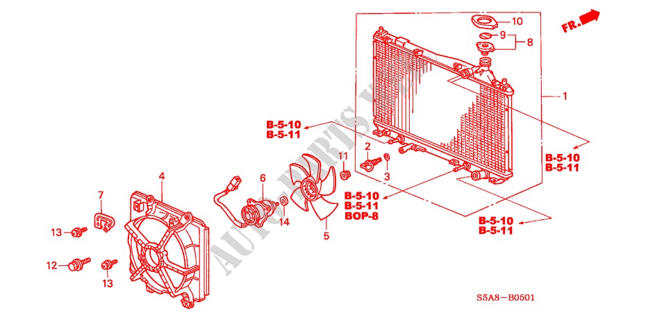 RADIATOR (TOYO) for Honda CIVIC EXI 4 Doors 5 speed manual 2001