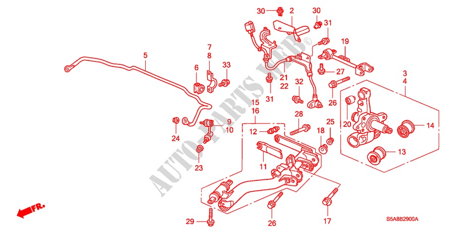 REAR LOWER ARM for Honda CIVIC EXI 4 Doors 5 speed manual 2002