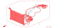AIR CONDITIONER (KIT) for Honda CIVIC EXI 4 Doors 5 speed manual 2005