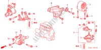 ENGINE MOUNTS (MT) for Honda CIVIC VTI-LDS 4 Doors 5 speed manual 2005